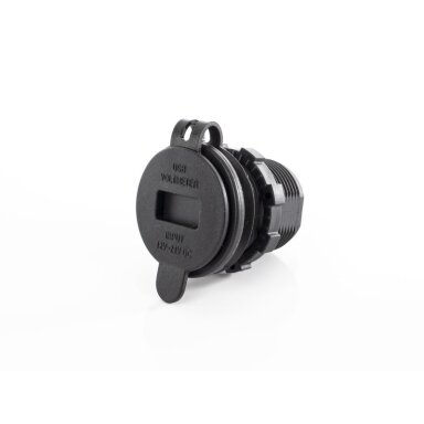 LED voltmetras su integruotu USB įkrovimo lizdu 12V / 24V LED voltmetras su integruotu USB įkrovimo lizdu 12V / 24V