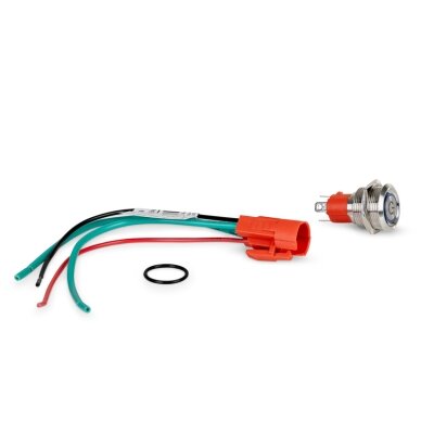 LED jungiklis, nerūdijančio plieno, apvalus, 19 mm, 15 A 1 LED jungiklis, nerūdijančio plieno, apvalus, 19 mm, 15 A 1
