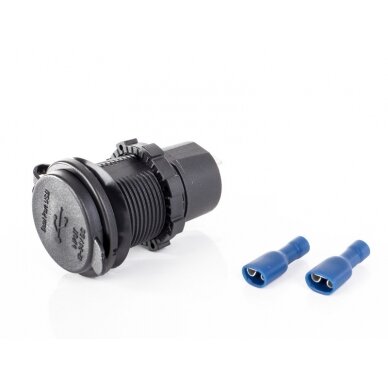 Dvigubas USB įkrovimo lizdas 12V / 24V 2 Dvigubas USB įkrovimo lizdas 12V / 24V 2