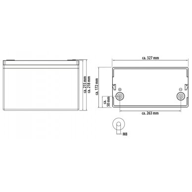 LiFePO4 ličio baterija MC-LB150 1