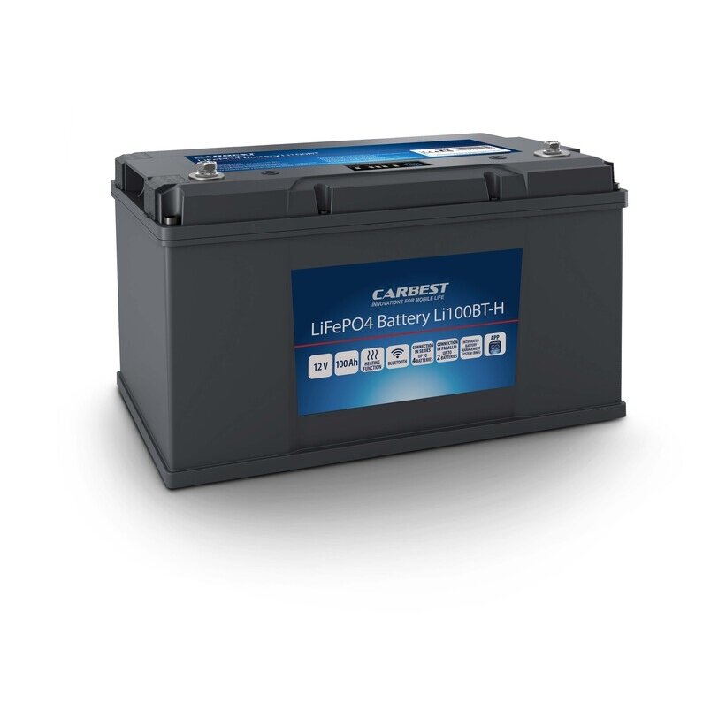 Li100BT-H ličio baterija su Bluetooth technologija ir šildymo funkcija Li100BT-H ličio baterija su Bluetooth technologija ir šildymo funkcija