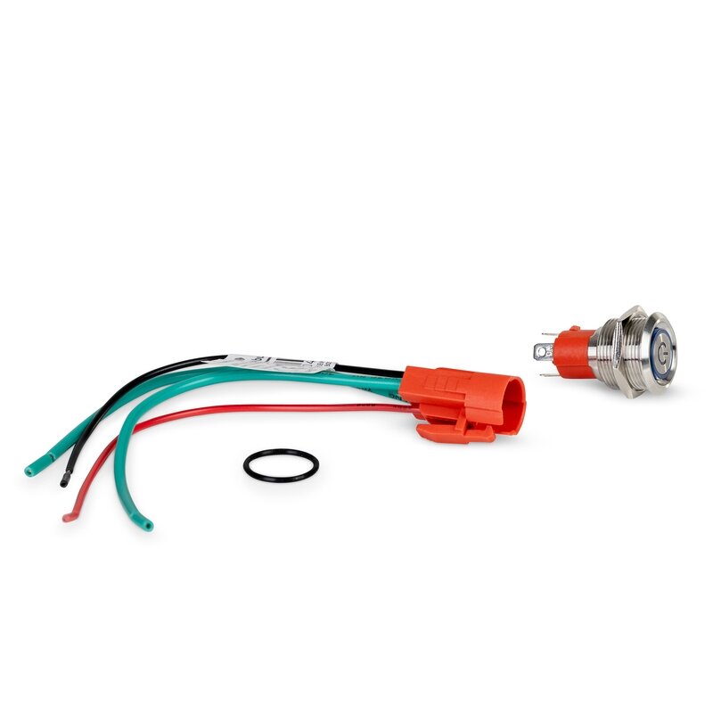 LED jungiklis, nerūdijančio plieno, apvalus, 19 mm, 15 A 1 LED jungiklis, nerūdijančio plieno, apvalus, 19 mm, 15 A 1