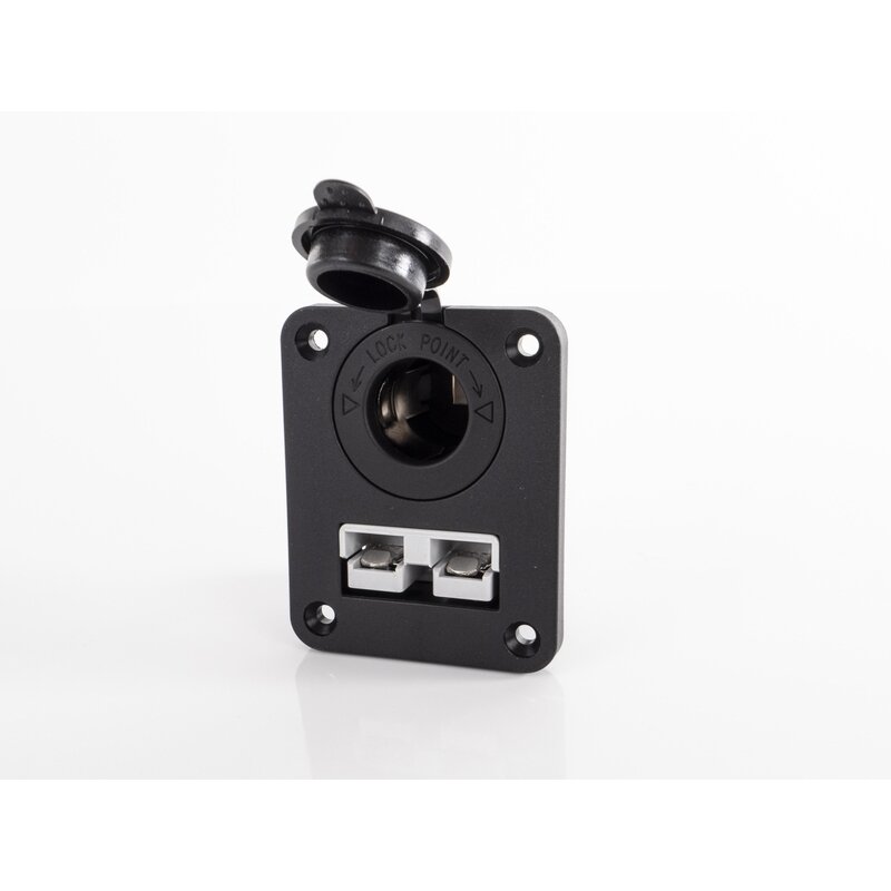 Tvirtinimo skydelis su 12 V maitinimo lizdu ir 50 A jungtimi (Anderson stiliaus) 2