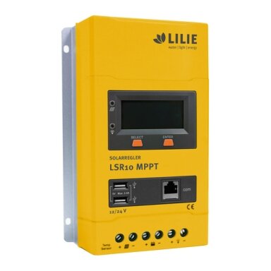 Saulės energijos įkrovimo valdiklis LSR 40M – 12/24 V – 10 A