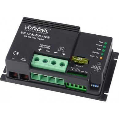 Saulės įkrovimo valdiklis SR 230 Duo Digital Saulės įkrovimo valdiklis SR 230 Duo Digital