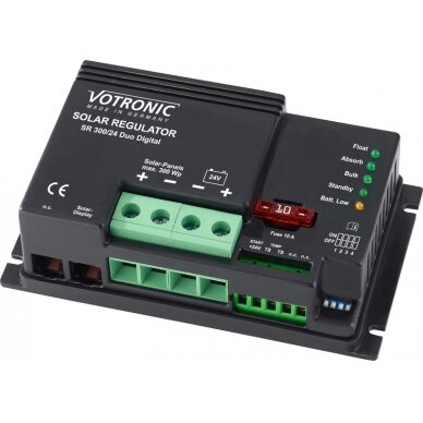 Saulės energijos įkrovimo valdiklis SR 300-24 Duo Digital – 24 V Saulės energijos įkrovimo valdiklis SR 300-24 Duo Digital – 24 V