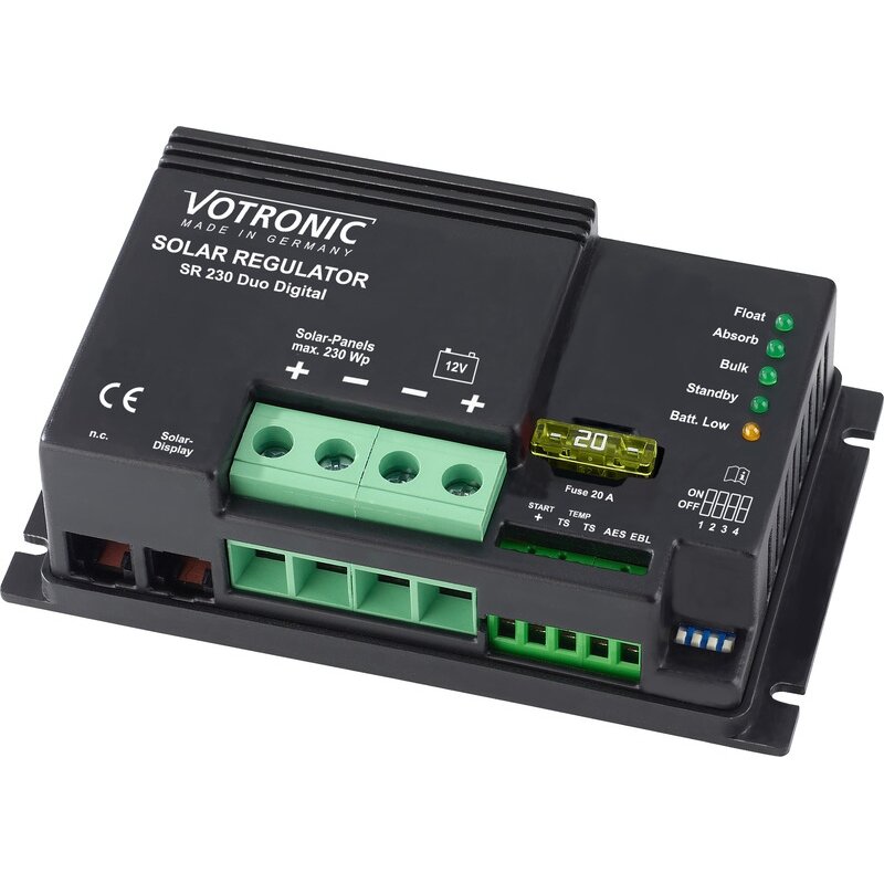 Saulės įkrovimo valdiklis SR 230 Duo Digital