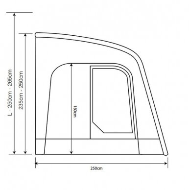 Outdoor Revolution SPORTLITE AIR 320 oro tentas 5