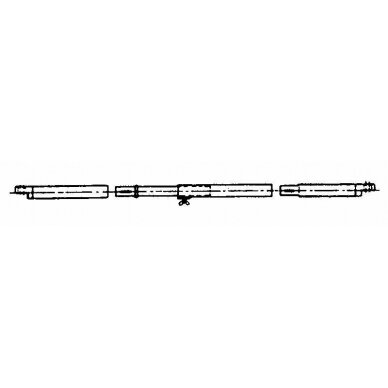 Kraigo stulpas plieninis 180-250cm Kraigo stulpas plieninis 180-250cm