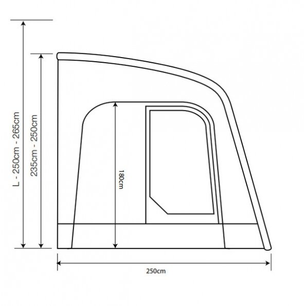 Outdoor Revolution SPORTLITE AIR 320 oro tentas 5 Outdoor Revolution SPORTLITE AIR 320 oro tentas 5