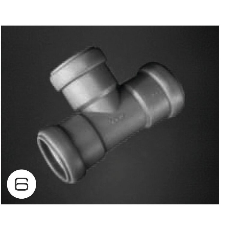 90° T formos detalė 28 mm vamzdžiams