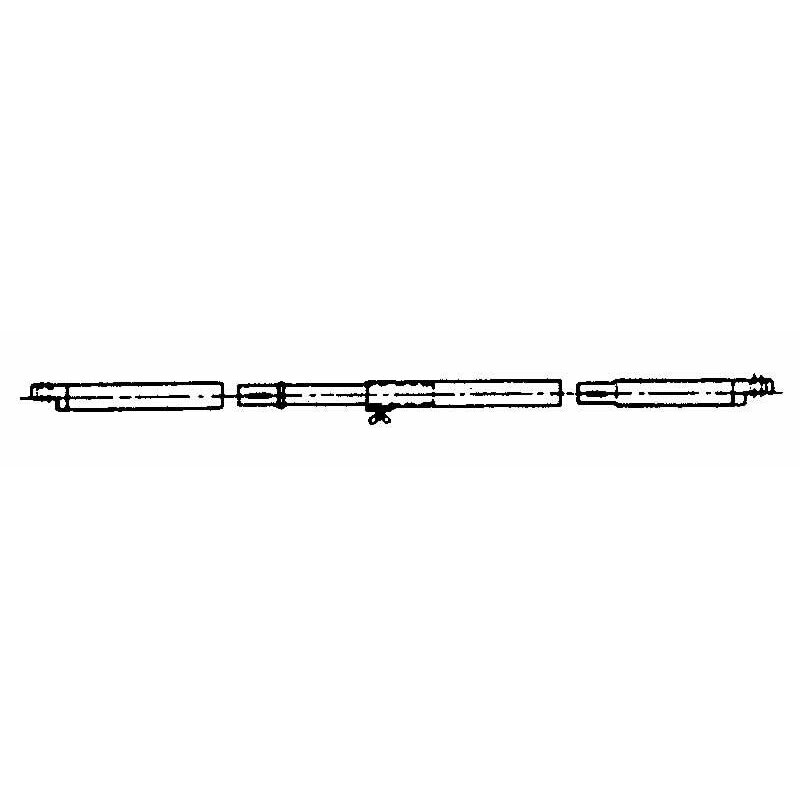 Kraigo stulpas plieninis 240-300cm