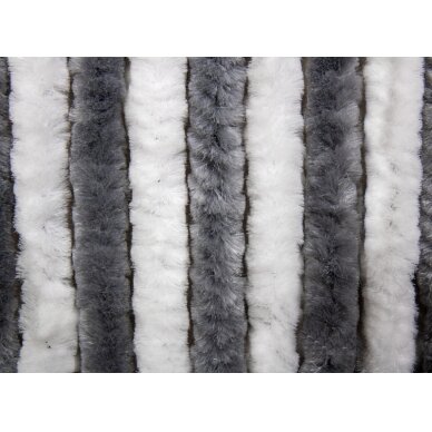 Velcro užuolaida 56x205 pilka/balta 1 Velcro užuolaida 56x205 pilka/balta 1