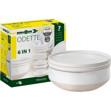 Melamino indų rinkinys ODETTE, 7 vnt. 2 Melamino indų rinkinys ODETTE, 7 vnt. 2