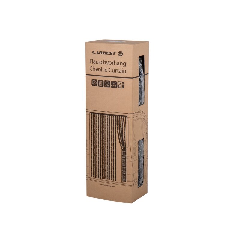 Velcro užuolaida 56x185 juoda 2