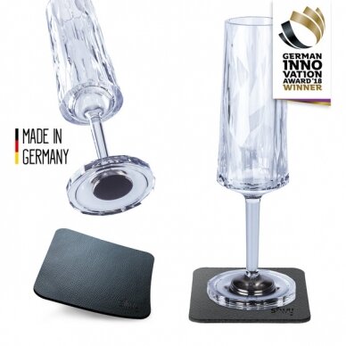 Magnetinės plastikinės stiklinės SEKT 0,15 l - rinkinys iš 2
