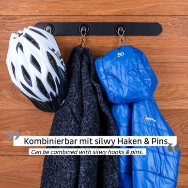 SILWY metalinis strypas – baltas arba juodas / ilgis 25 arba 50 cm 6