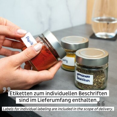 Maisto magnetiniai stiklainiai JUODOS & CLASSY – 125 ml 3