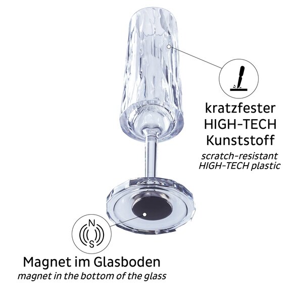 Magnetinės plastikinės stiklinės SEKT 0,15 l - rinkinys iš 2 2 Magnetinės plastikinės stiklinės SEKT 0,15 l - rinkinys iš 2 2