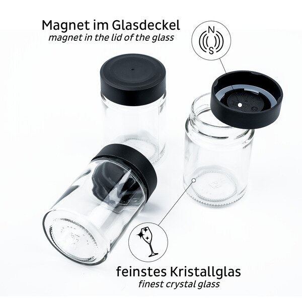 Maisto magnetiniai stiklainiai JUODOS & CLASSY – 192 ml 3