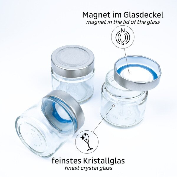 Maisto magnetiniai stiklainiai JUODOS & CLASSY – 125 ml 2