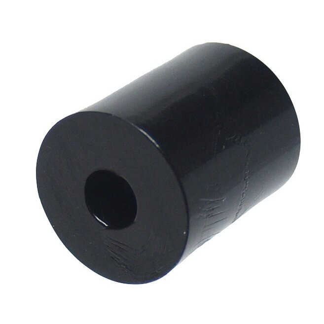 Atstumo rankovė apvali juoda PA, H28mm x 24mm, skylės centras 8,4mm Atstumo rankovė apvali juoda PA, H28mm x 24mm, skylės centras 8,4mm