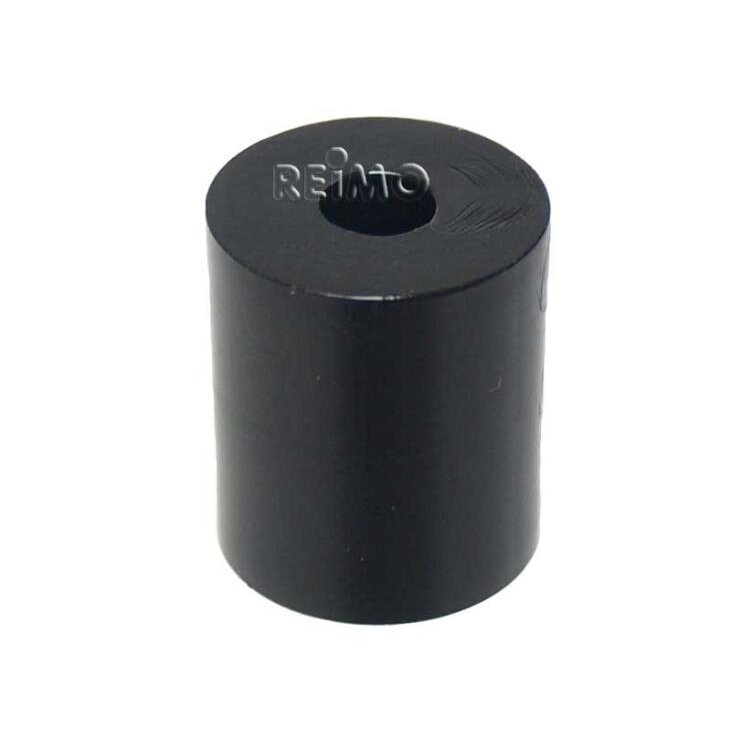 Atstumo rankovė apvali juoda PA, H28mm x 24mm, skylės centras 8,4mm 1