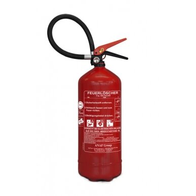ABC gesintuvas su manometru - 6 KG ABC gesintuvas su manometru - 6 KG