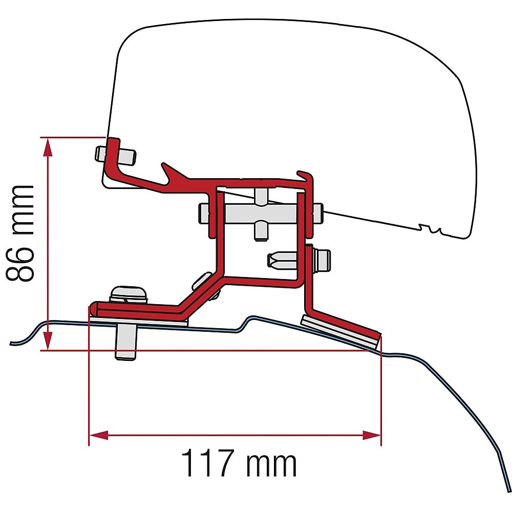 Adapteris 2 vnt.
Ford Custom L1 nuo 2012 m. skirtas F40van vairui kairėje pusėje