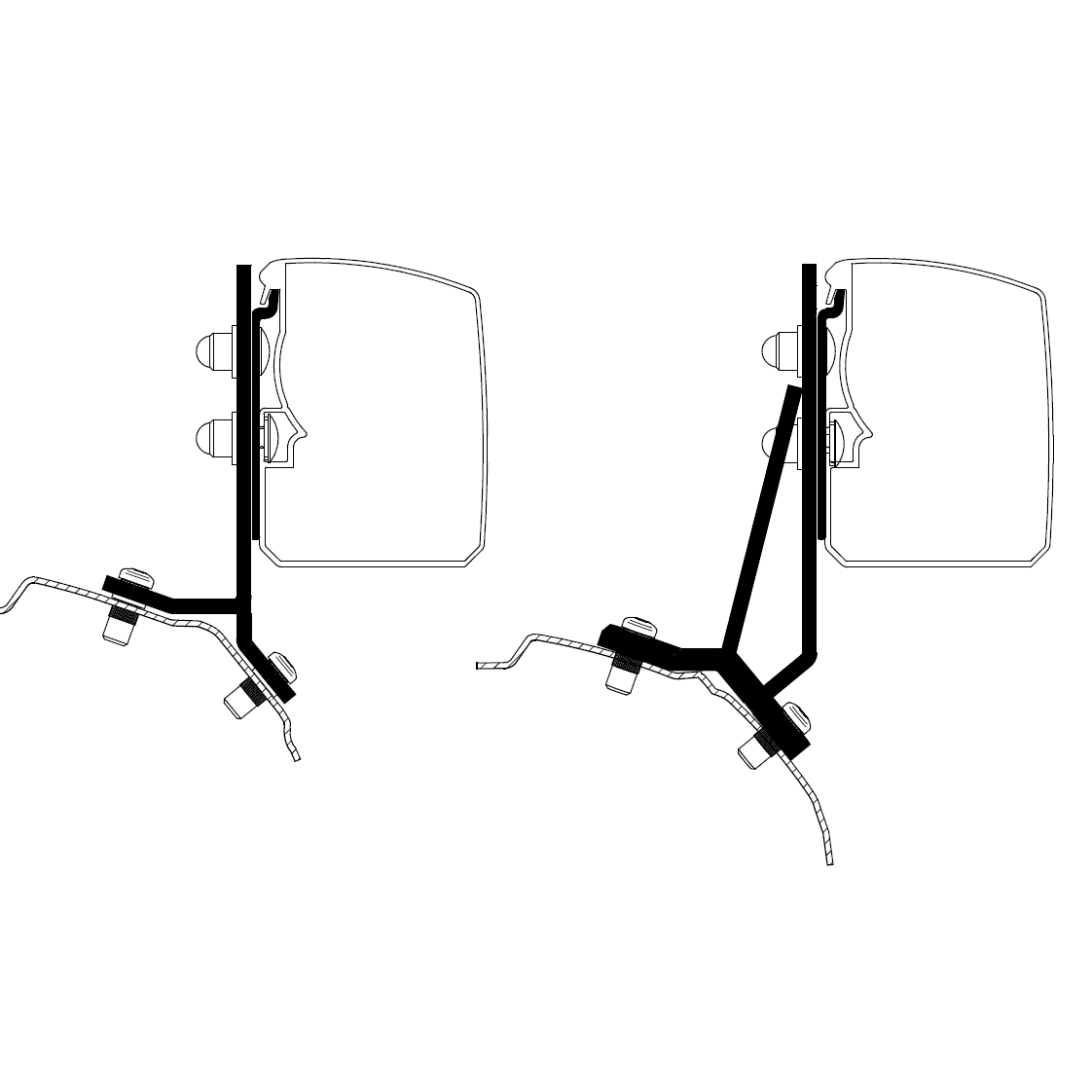 Adapteris prie „Wandmarkise Omnistor 3200 Ford Transit“/„Tourneo“ pasirinktinio mikroautobuso fiksuotas _lhd_ Adapteris prie „Wandmarkise Omnistor 3200 Ford Transit“/„Tourneo“ pasirinktinio mikroautobuso fiksuotas _lhd_
