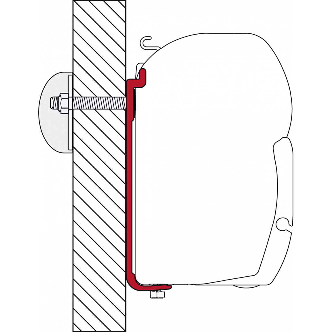 Adapteris Fiamma, skirtas F45 Kit AS 120 Adapteris Fiamma, skirtas F45 Kit AS 120