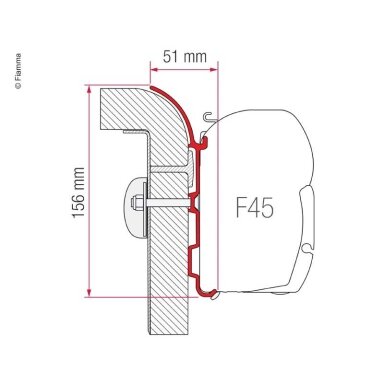 Adapterio rinkinys F1/F45i/F45iL Bürstner