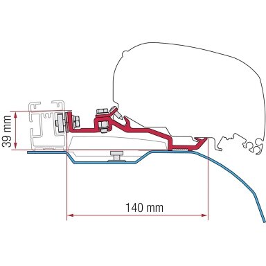 Adapterio rinkinys F80S Ducato H2 Smart Clamp System