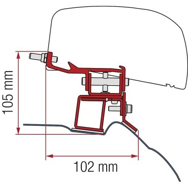 Adapteris 2 vnt.
Mercedes V Class 2014 ir ir toliau F40van