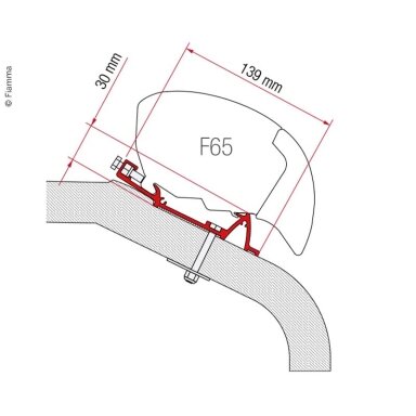 Adapteris F65 LMC TEC 400cm