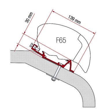 Adapteris F65 LMC-TEC