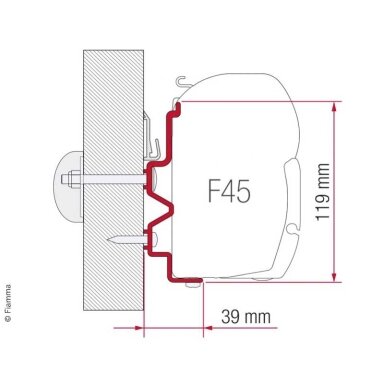 Adapteris Fiamma Rapido Series 9 dF-9 M-10 Adapteris Fiamma Rapido Series 9 dF-9 M-10