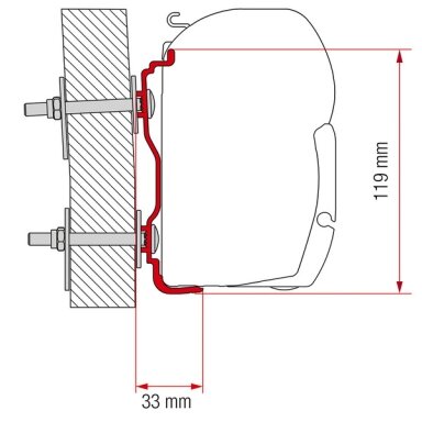 Adapteris - Hymer rinkinys F45/F70 nuo 2016 m Adapteris - Hymer rinkinys F45/F70 nuo 2016 m