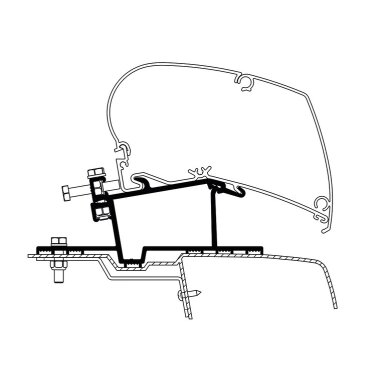 Adapteris Omnistor 6002/6900, skirtas Renault Master/Opel Movano iki 2010m.