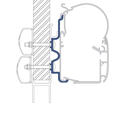 Adapteris Perfect Wall 1100 + 1500 Hymer Camp 4 vnt.