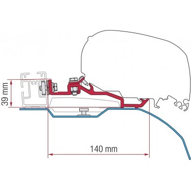 Adapterio rinkinys F80S Ducato H2 Smart Clamp System Adapterio rinkinys F80S Ducato H2 Smart Clamp System