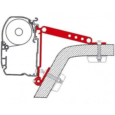 Adapterio rinkinys Wall F1/F45/F50/F55 Adapterio rinkinys Wall F1/F45/F50/F55