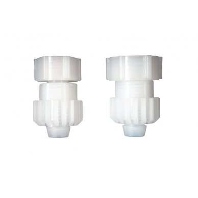 Adapteris 3/8 colio iki M15 x 1,5 su veržlėmis Adapteris 3/8 colio iki M15 x 1,5 su veržlėmis