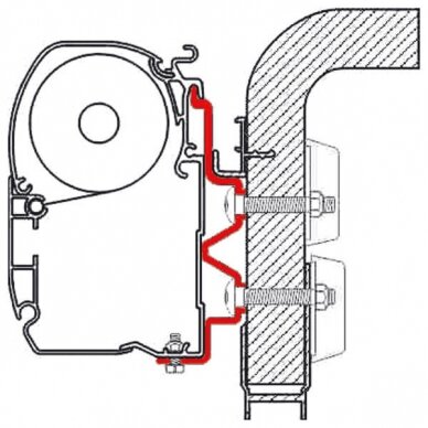 Adapteris F1/F45i/F45iL Hymer Camp 3,5m Adapteris F1/F45i/F45iL Hymer Camp 3,5m