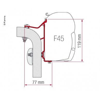 Adapteris F45i/L/ F50/F55 HymerB klasė Bj.95 Adapteris F45i/L/ F50/F55 HymerB klasė Bj.95