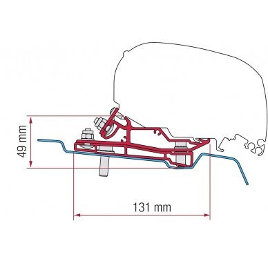 Adapteris F80S Ford Transit H3 nuo 2014m Adapteris F80S Ford Transit H3 nuo 2014m