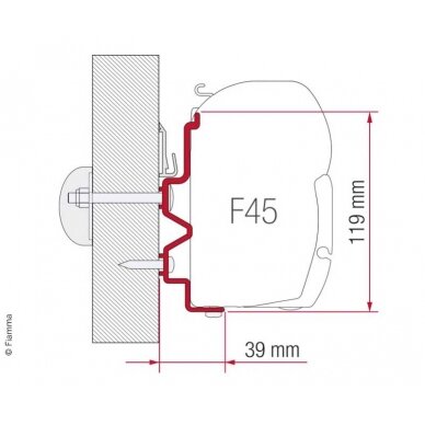 Adapteris Fiamma Rapido Series 9 dF-9 M-10 Adapteris Fiamma Rapido Series 9 dF-9 M-10
