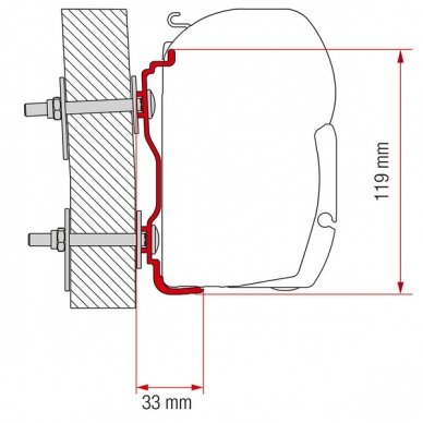 Adapteris - Hymer rinkinys F45/F70 nuo 2016 m Adapteris - Hymer rinkinys F45/F70 nuo 2016 m