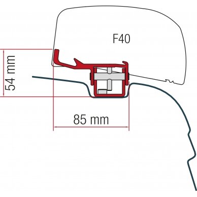 Adapteris markizei F40 Van Adapteris markizei F40 Van