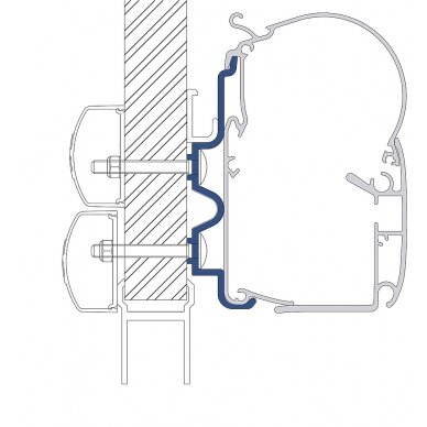 Adapteris Perfect Wall 1100 + 1500 Hymer Camp 4 vnt. Adapteris Perfect Wall 1100 + 1500 Hymer Camp 4 vnt.